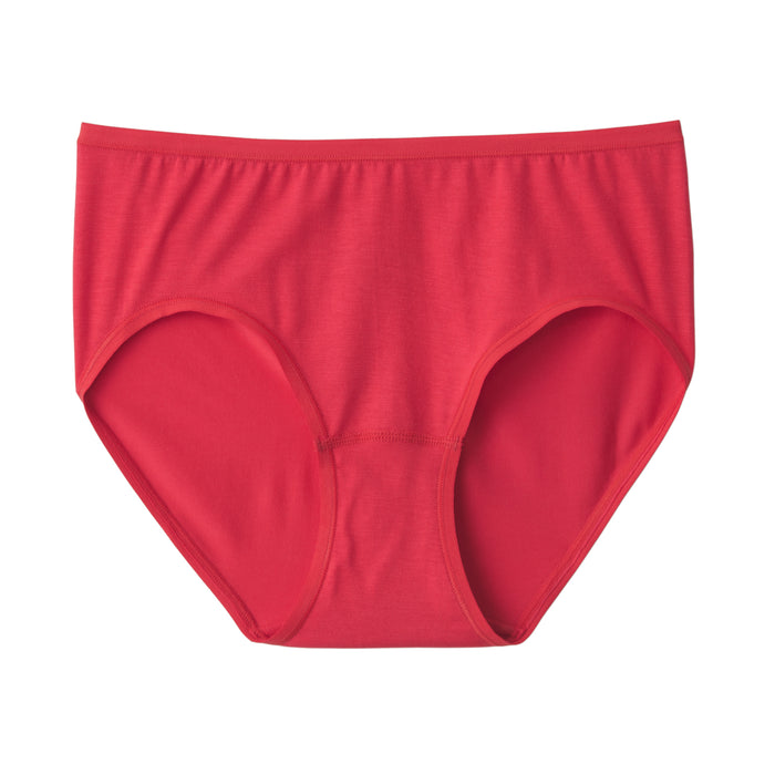 Dół od Bikini Damskie Muji Lyocell Czerwone | LE3L4L29P