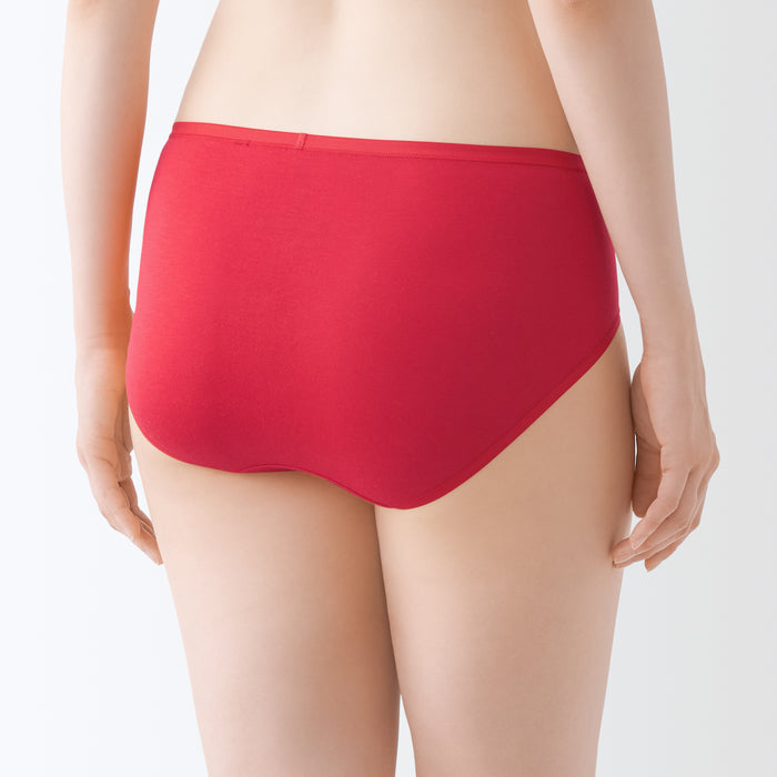 Dół od Bikini Damskie Muji Lyocell Czerwone | LE3L4L29P