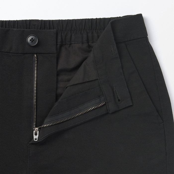Jeansy Damskie Muji 4-Way Stretch Chino Slim Tapered Czarne | OV2D1U85A