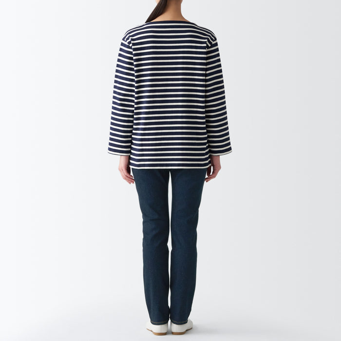 Jeansy Damskie Muji Stretch Denim Slim Granatowe | RY0Q0W02W