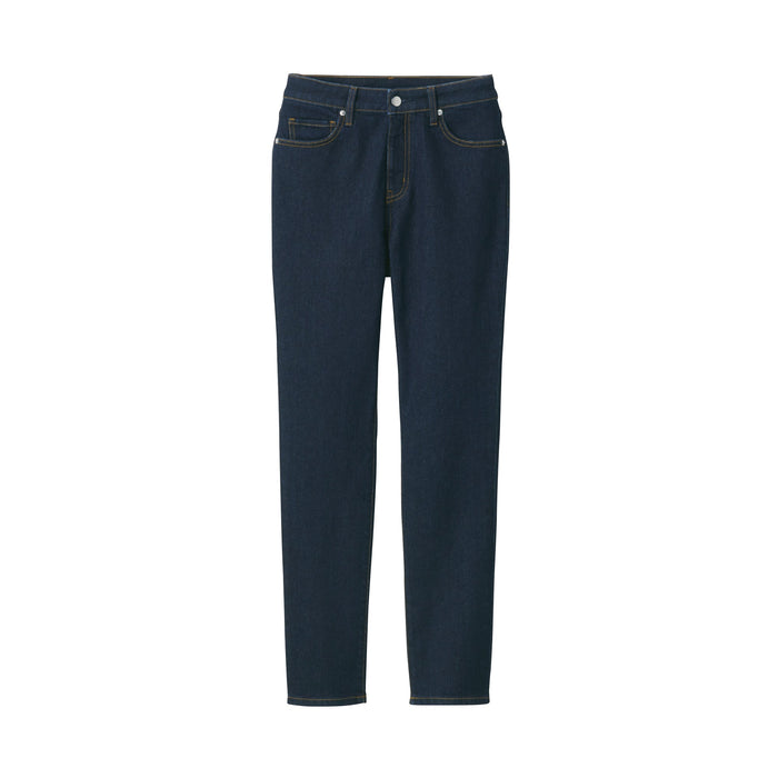 Jeansy Damskie Muji Stretch Denim Slim Niebieskie | MO5S5M95F