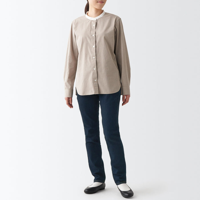 Jeansy Damskie Muji Stretch Denim Slim Niebieskie | MO5S5M95F