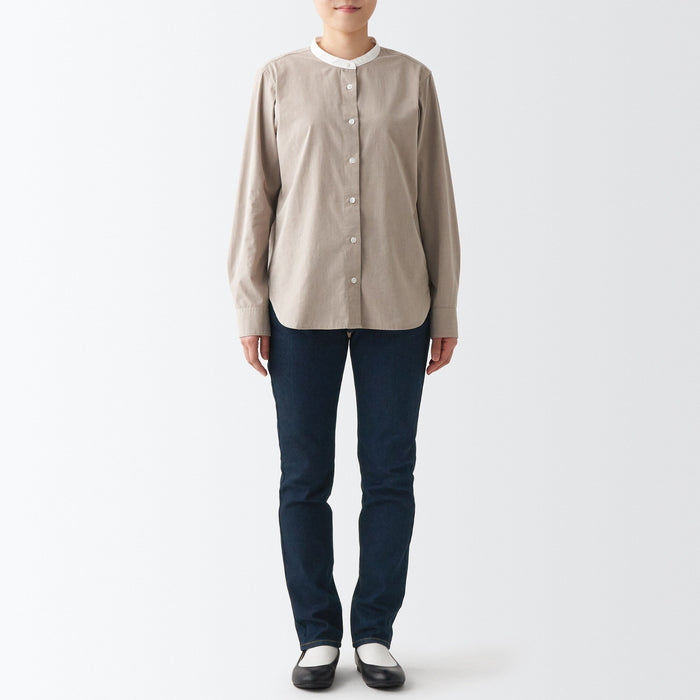 Jeansy Damskie Muji Stretch Denim Slim Niebieskie | MO5S5M95F