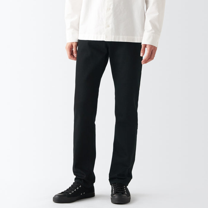 Jeansy Męskie Muji Stretch Denim Slim Czarne | WD4K5O93M