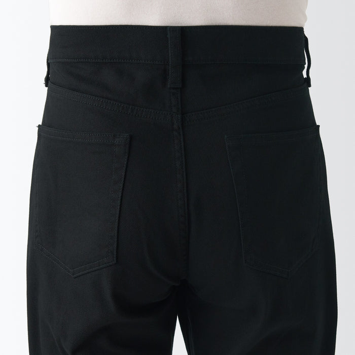Jeansy Męskie Muji Stretch Denim Slim Czarne | WD4K5O93M
