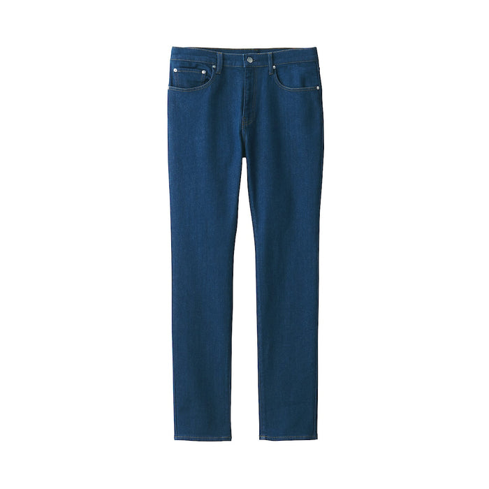 Jeansy Męskie Muji Stretch Denim Slim Niebieskie | MS2Y7V24E