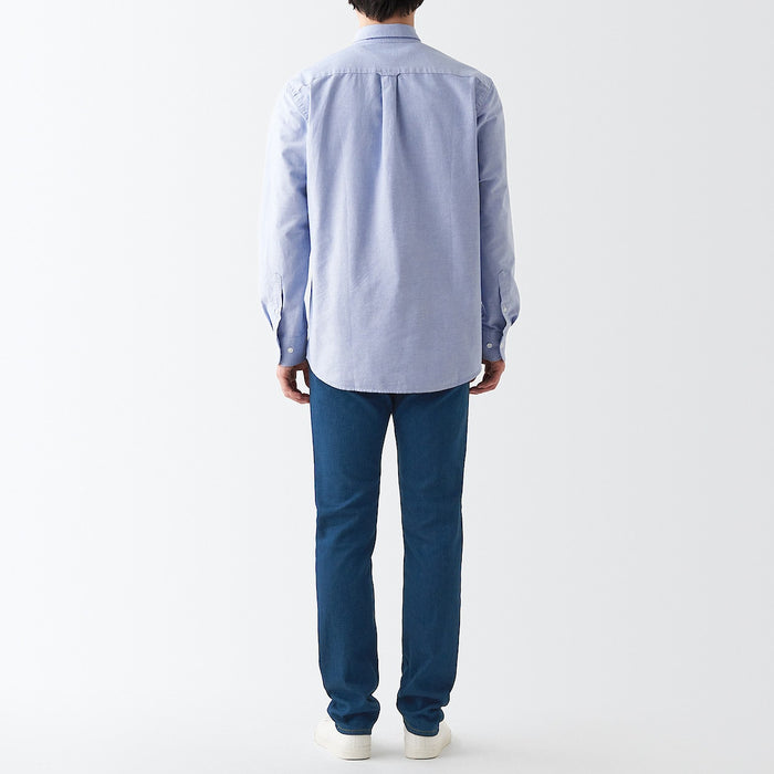 Jeansy Męskie Muji Stretch Denim Slim Niebieskie | MS2Y7V24E