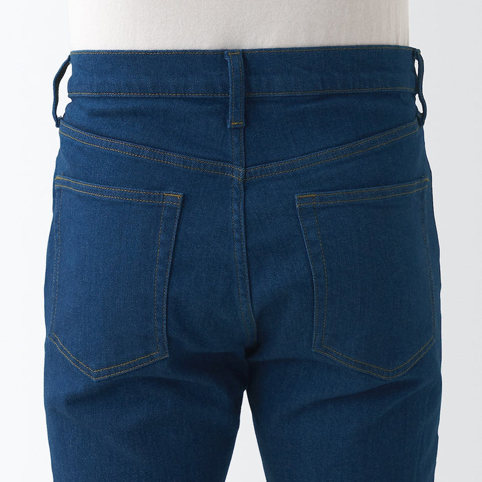 Jeansy Męskie Muji Stretch Denim Slim Niebieskie | MS2Y7V24E