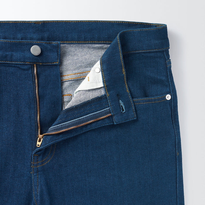 Jeansy Męskie Muji Stretch Denim Slim Niebieskie | MS2Y7V24E