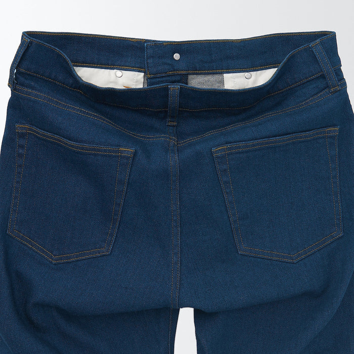 Jeansy Męskie Muji Stretch Denim Slim Niebieskie | MS2Y7V24E
