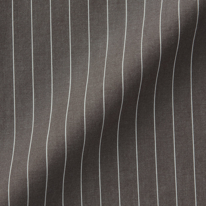 Koszule Damskie Muji Washed Broad Regular Collar Long Sleeve Striped Szare | WX7X7U65I