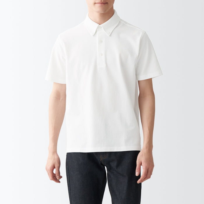 Koszulki Polo Męskie Muji High Twist Pique Białe | PE6Y2P52D