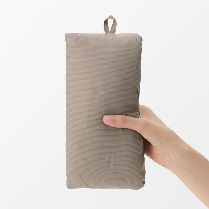 Kurtki Damskie Muji Lightweight Down Collarless Szare | KU9D6V45B
