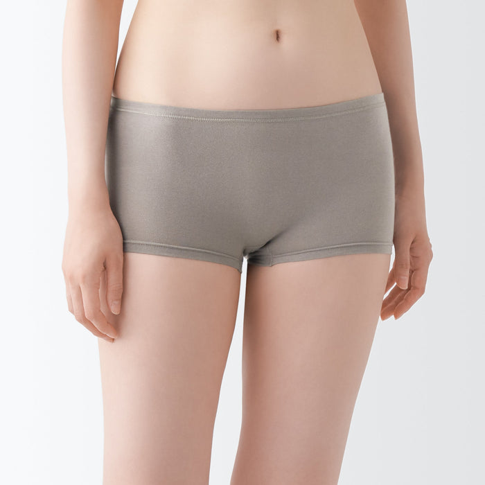Majtki Damskie Muji Stretch Boy Shorts Szare | BV6L3J53H