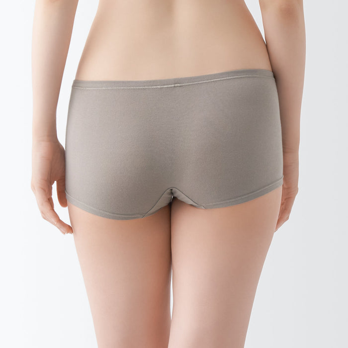 Majtki Damskie Muji Stretch Boy Shorts Szare | BV6L3J53H
