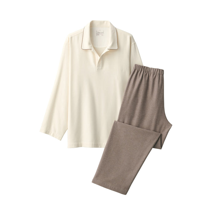 Piżama Damskie Muji Flannel Skipper Białe | IF8R9P49W