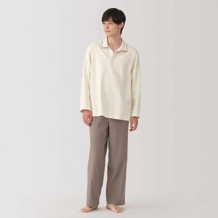 Piżama Damskie Muji Flannel Skipper Białe | IF8R9P49W