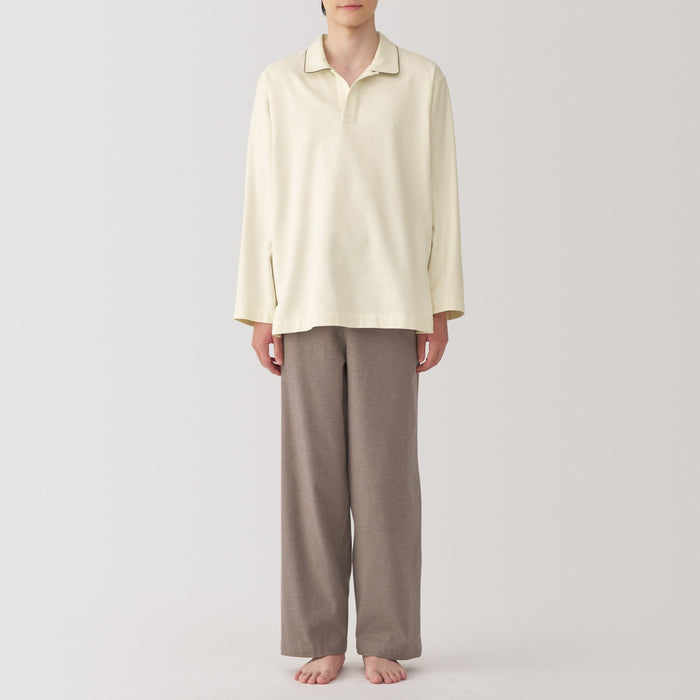 Piżama Damskie Muji Flannel Skipper Białe | IF8R9P49W