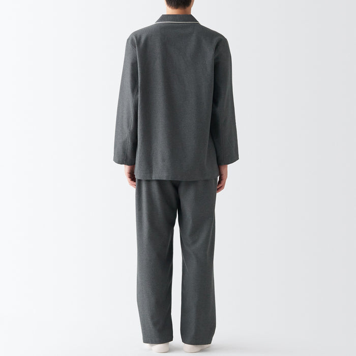 Piżama Męskie Muji Side Seamless Flannel Szare | VE2W5A78H