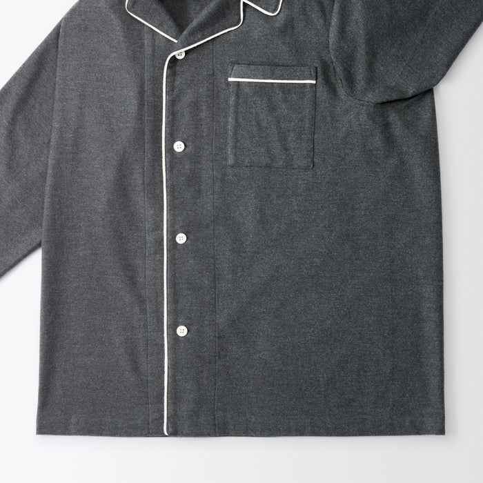 Piżama Męskie Muji Side Seamless Flannel Szare | VE2W5A78H