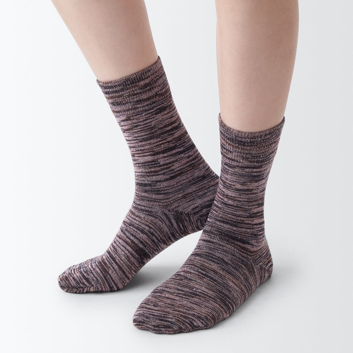 Skarpetki Męskie Muji Right Angle Excess Yarn 3 Pair Fioletowe | AU6Q7P57P