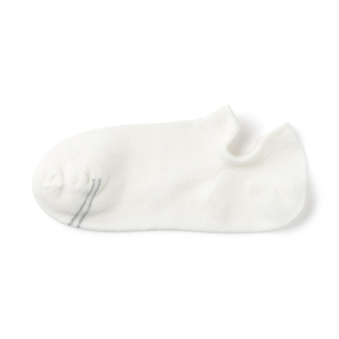 Skarpetki Męskie Muji Right Angle Sneaker with Tabs Białe | ZK8A9L11R