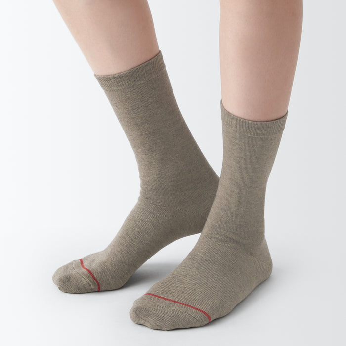 Skarpetki Męskie Muji Warm Pile Cotton Granatowe | RK6K3K09R