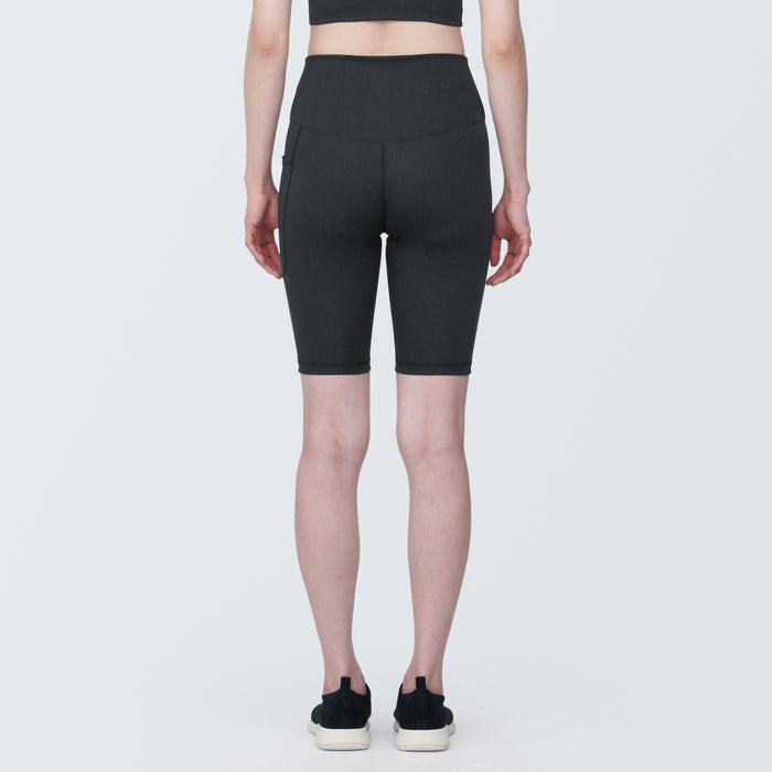 Spodenki Damskie Muji Quick Dry Biker Czarne | TT9B2E30U
