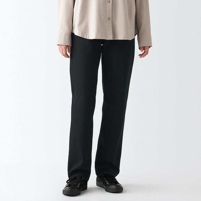 Spodnie Damskie Muji Denim Regular Czarne | VL0R2G98Y