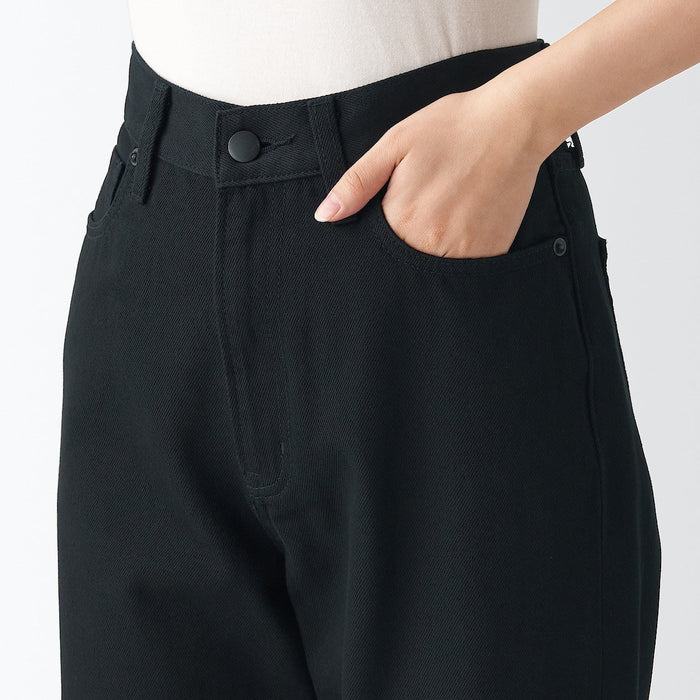 Spodnie Damskie Muji Denim Regular Czarne | VL0R2G98Y