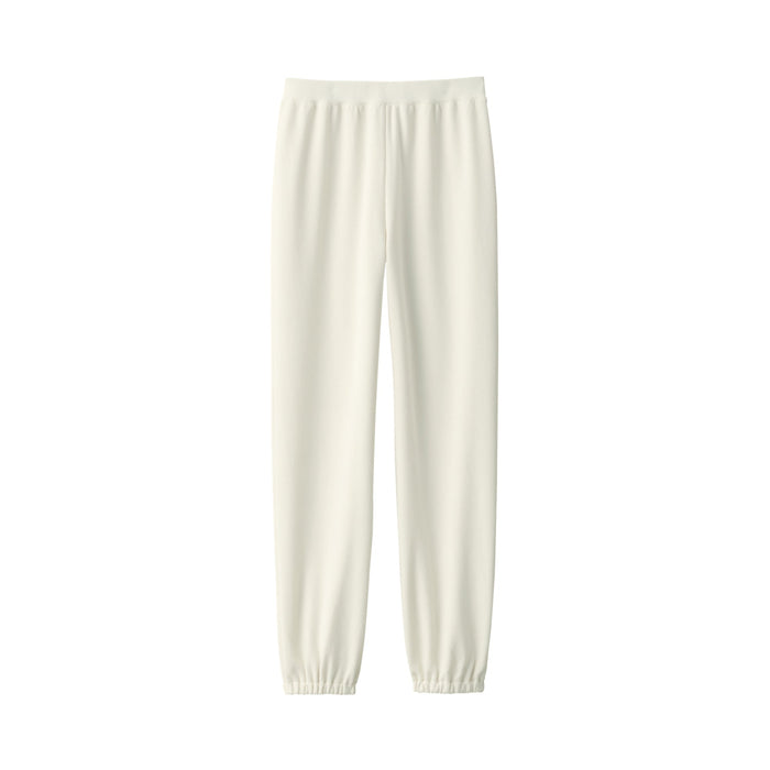 Spodnie Dresowe Damskie Muji Soft Białe | XA3N3B19R