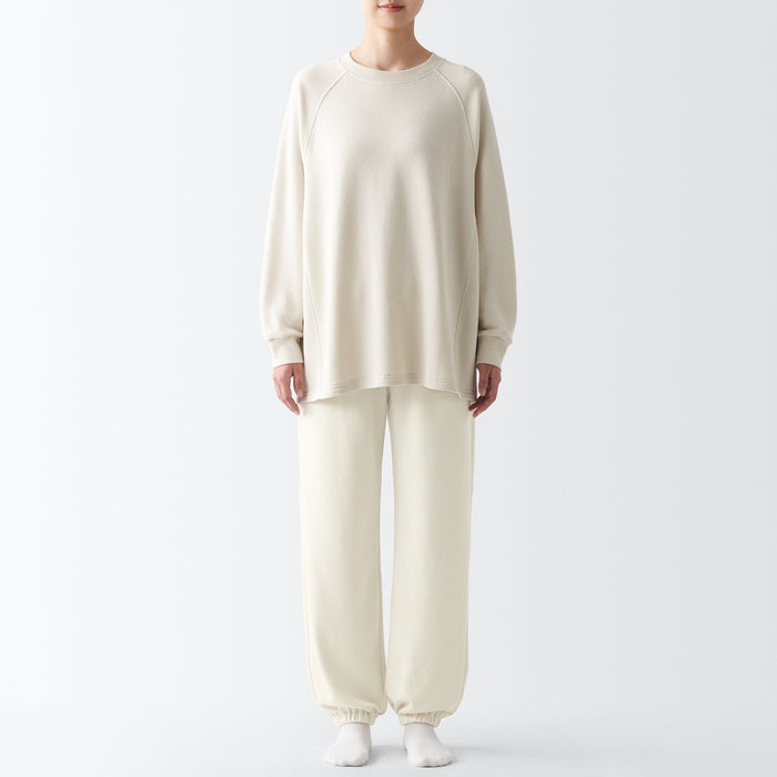 Spodnie Dresowe Damskie Muji Soft Białe | XA3N3B19R