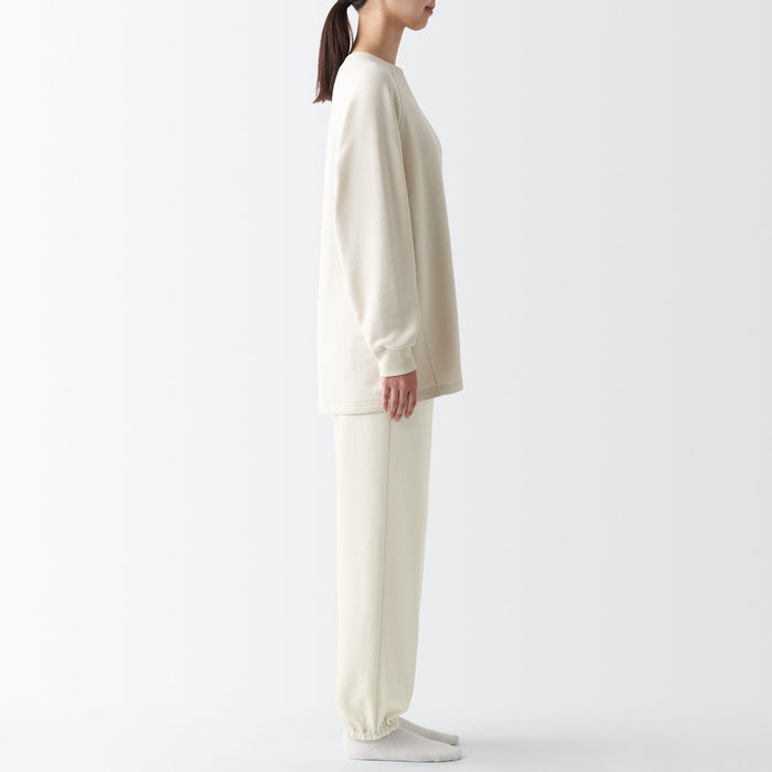 Spodnie Dresowe Damskie Muji Soft Białe | XA3N3B19R