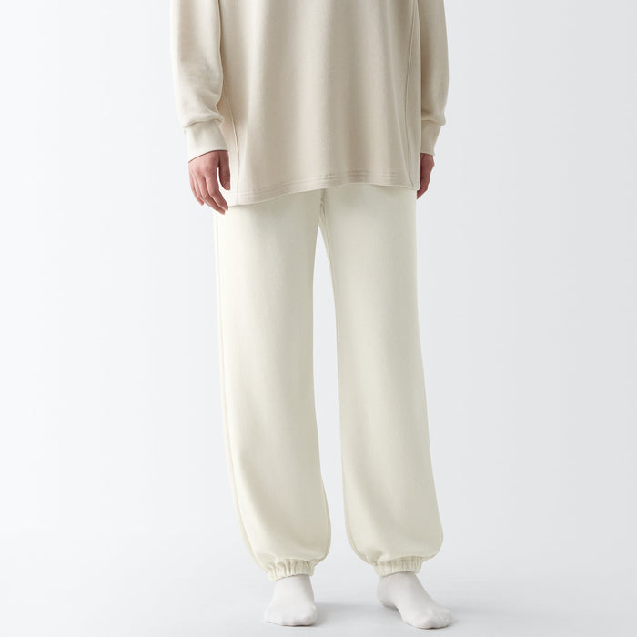 Spodnie Dresowe Damskie Muji Soft Białe | XA3N3B19R