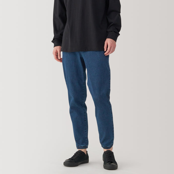 Spodnie Dresowe Męskie Muji Super Stretchy Denim Niebieskie | VE8J3F15P