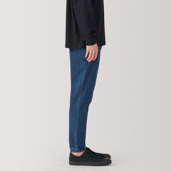 Spodnie Dresowe Męskie Muji Super Stretchy Denim Niebieskie | VE8J3F15P
