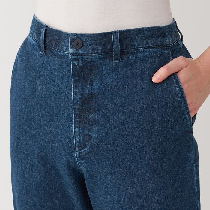 Spodnie Dresowe Męskie Muji Super Stretchy Denim Niebieskie | VE8J3F15P