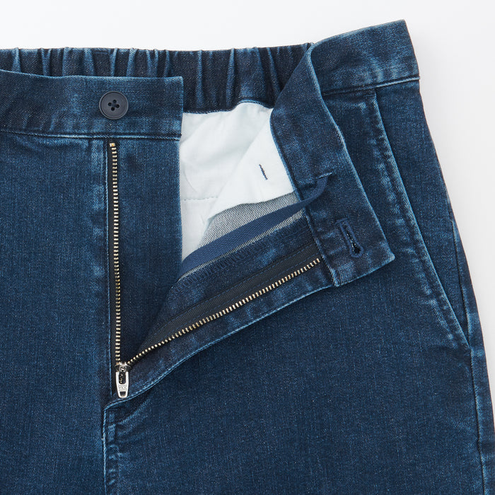 Spodnie Dresowe Męskie Muji Super Stretchy Denim Niebieskie | VE8J3F15P