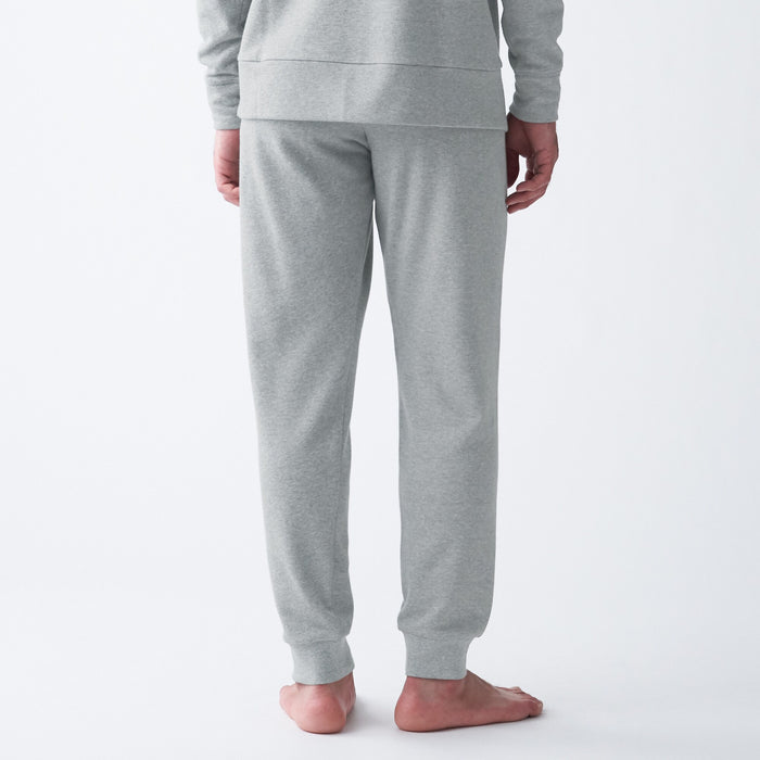 Spodnie Męskie Muji French Terry Czarne | TS6P0N17V