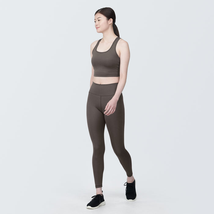 Stanik Sportowy Damskie Muji UV Protection Quick Dry Czekolada | DY8O0S40B
