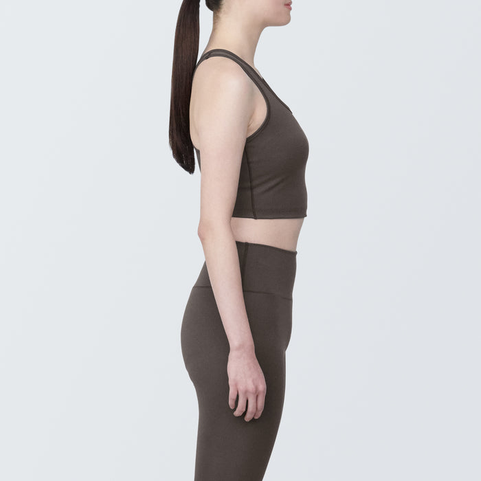 Stanik Sportowy Damskie Muji UV Protection Quick Dry Czekolada | DY8O0S40B