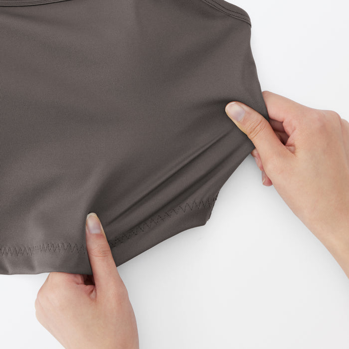 Stanik Sportowy Damskie Muji UV Protection Quick Dry Czekolada | DY8O0S40B