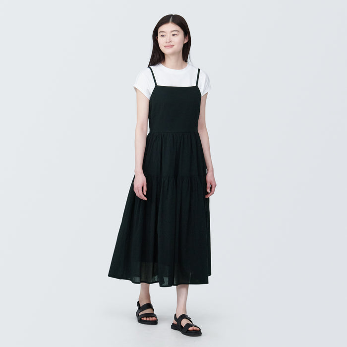 Sukienka Damskie Muji High Twisted Veil Camisole Niebieskie | YB6K1R17R