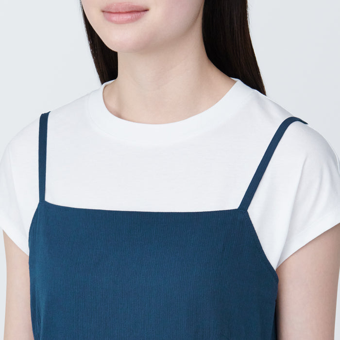 Sukienka Damskie Muji High Twisted Veil Camisole Niebieskie | YB6K1R17R