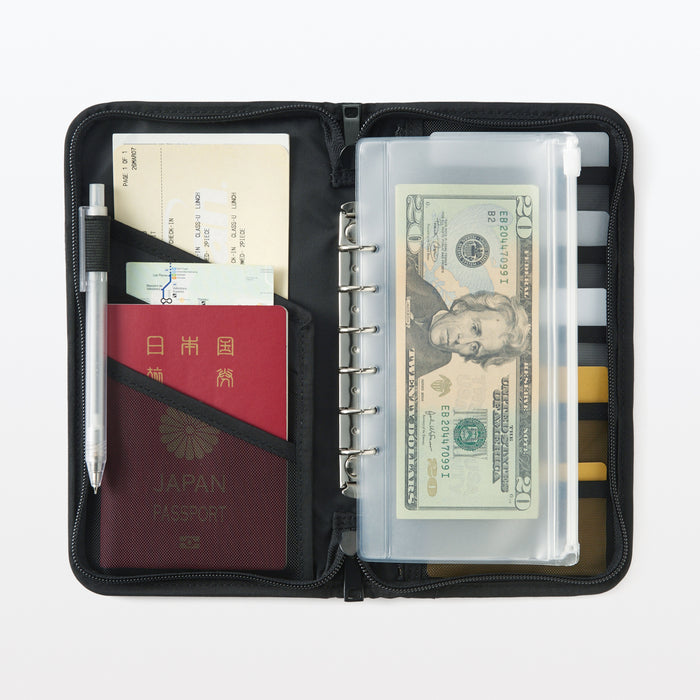 Torba Na Futerał Męskie Muji Passport with Pocket Czarne | NA8V6G28W