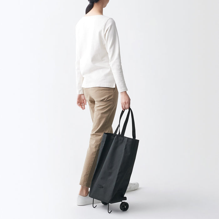 Torby Tote Damskie Muji Collapsible Shopping Cart Czarne | GL9Z8I99H