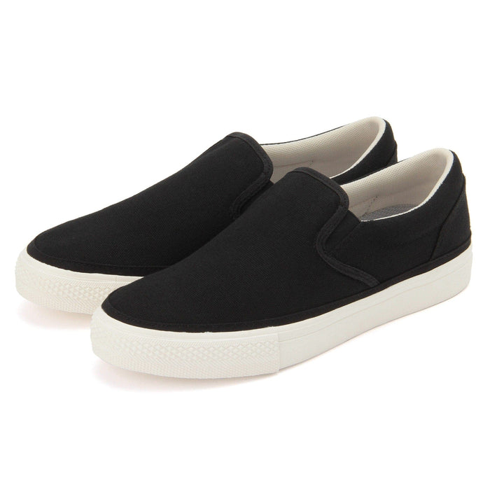 Trampki Męskie Muji Less Tiring Slip-On Czarne | PD2Z9T23L