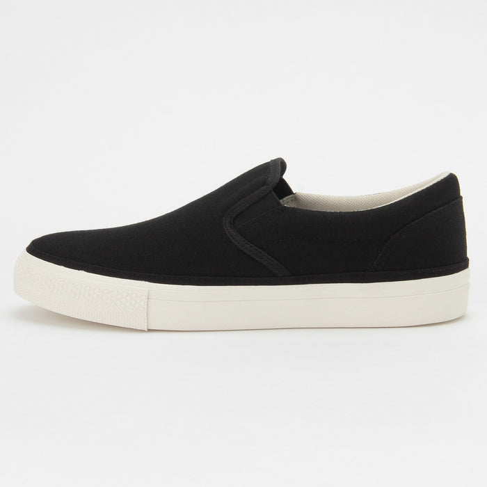 Trampki Męskie Muji Less Tiring Slip-On Czarne | PD2Z9T23L