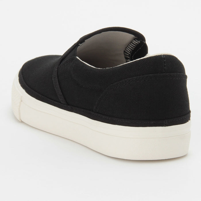 Trampki Męskie Muji Less Tiring Slip-On Czarne | PD2Z9T23L