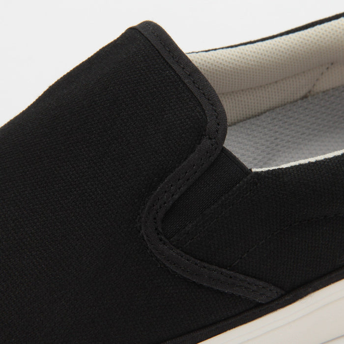 Trampki Męskie Muji Less Tiring Slip-On Czarne | PD2Z9T23L